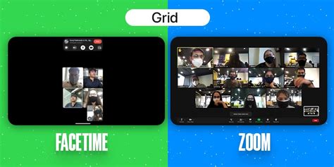 FaceTime vs. Zoom: Grid Mode