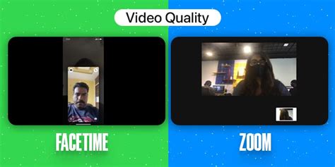 FaceTime vs. Zoom: Video quality
