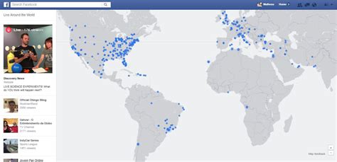 Facebook Live Video Map