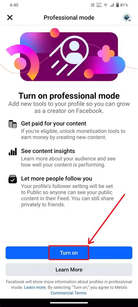Pengaturan Akun Facebook Profesional