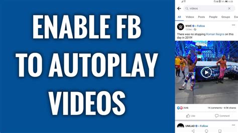 Facebook autoplay videos