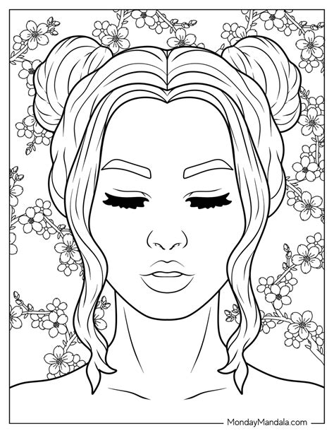 Faces Coloring Pages