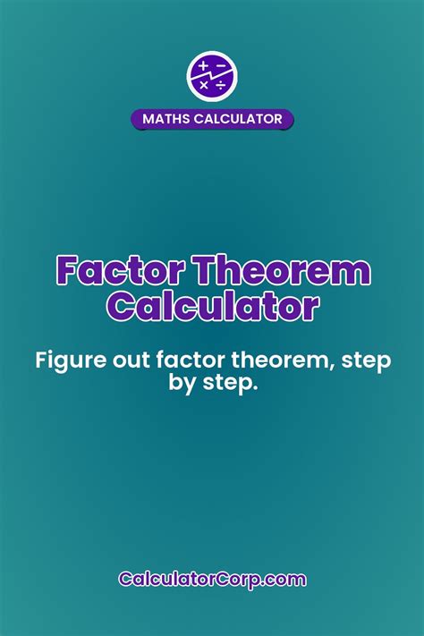 Factor Theorem Calculator