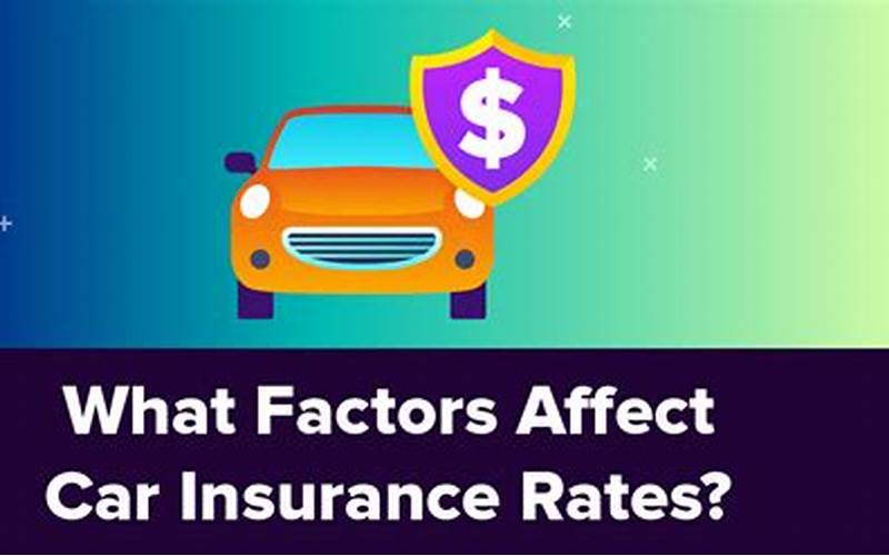 Factors Affecting Car Insurance Rates Pryor Ok