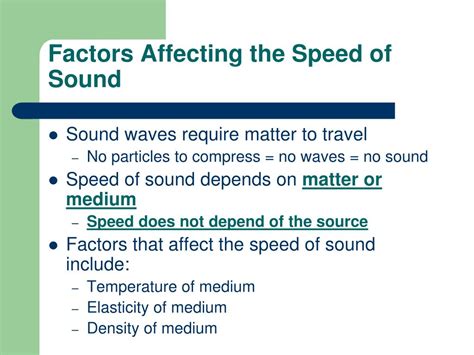 Factors Affecting Speed