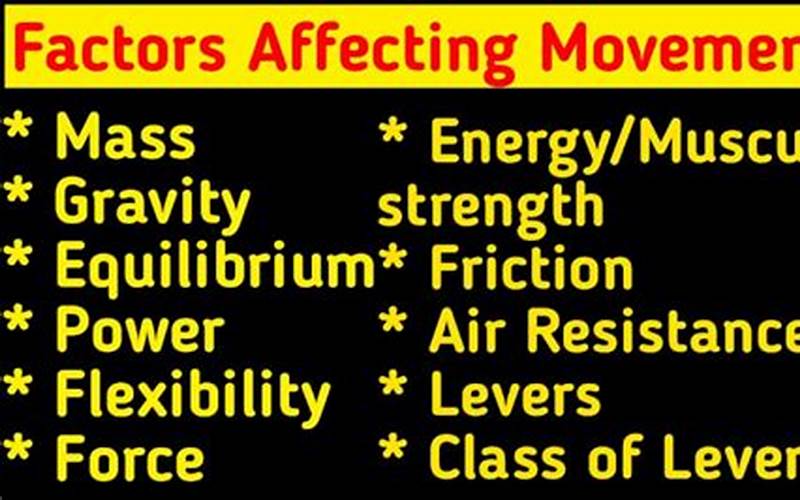 Factors Affecting Table Movement