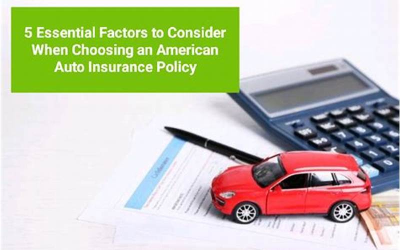 Factors To Consider When Choosing A Car Insurance Policy