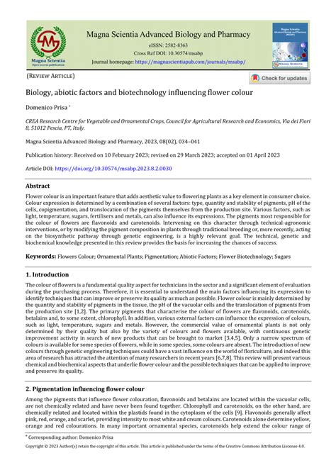 Factors Influencing Flower Choice
