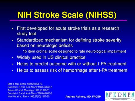 Variations in NIH Stroke Scale Scores