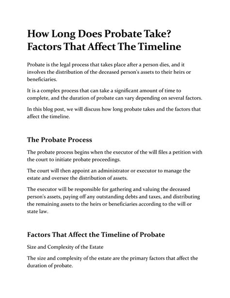 Factors That Can Affect Your Timeline