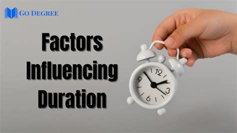 Factors influencing duration