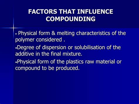 Factors that Influence Compounding