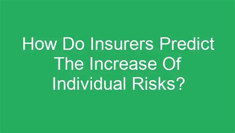 Factors that Insurers Use to Predict the Increase of Individual Risks in Education