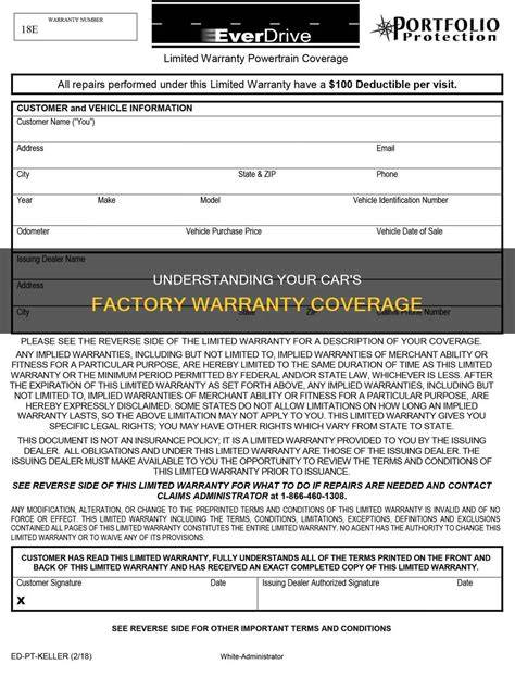 Factory warranty