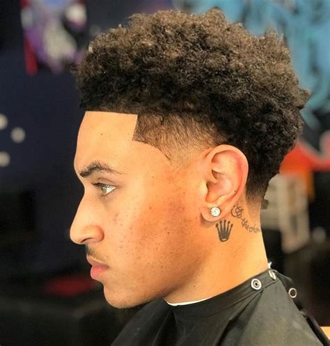 Fade Light Skin Curly Haircuts