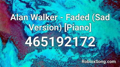 Faded - Roblox ID