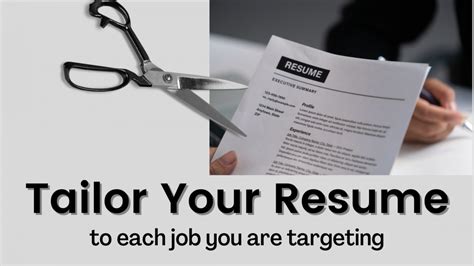 Failure to Tailor Your Resume to the Job