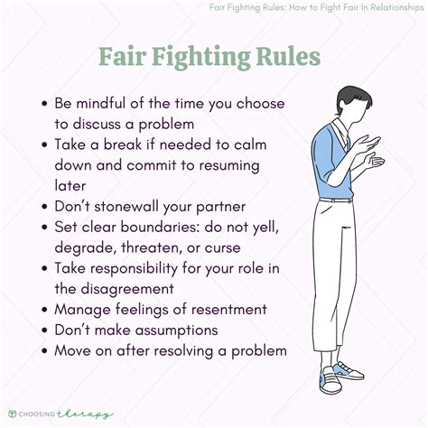 Fair Fighting Rules Printable