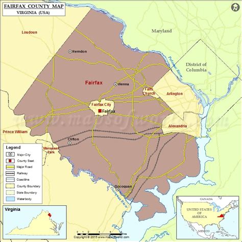 Fairfax County Virginia Map