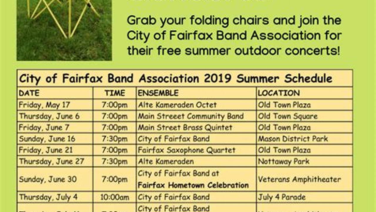 Fairfax Summer Concert Series 2024