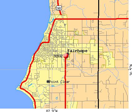 Fairhope Al Zip Code Map Map