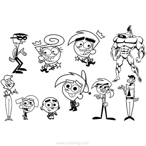 Fairly Odd Parents Coloring Pages