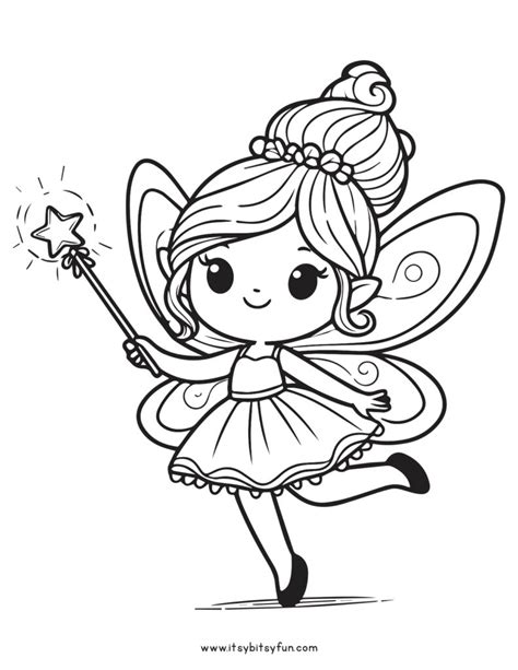 Fairy Coloring Pages For Kids