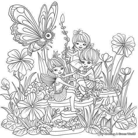 Fairy Garden Coloring Pages