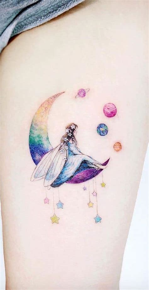 Fairy Moon Tattoo