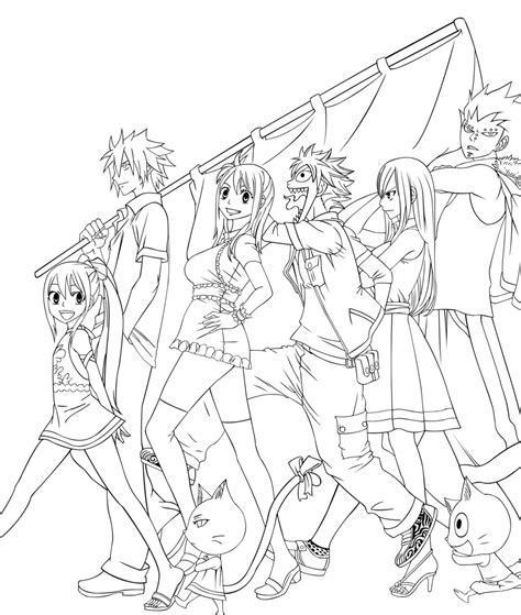 Fairy Tail Coloring Pages