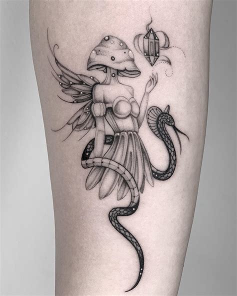 Fairy Toadstool Tattoo