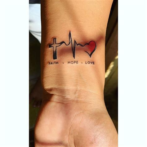 Faith Hope Love Faith Tattoo Faith tattoo on wrist