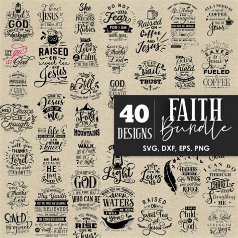 Download Faith Bundle Bundle 40 Designs Cut Images
