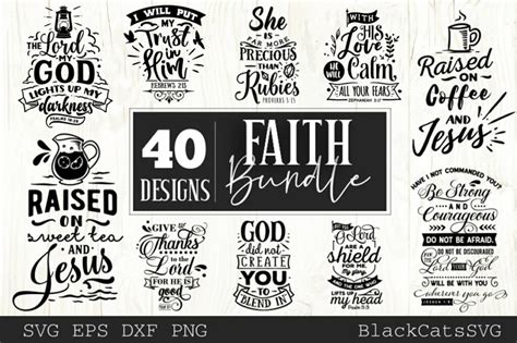 Download Faith Bundle Bundle 40 Designs Easy Edite