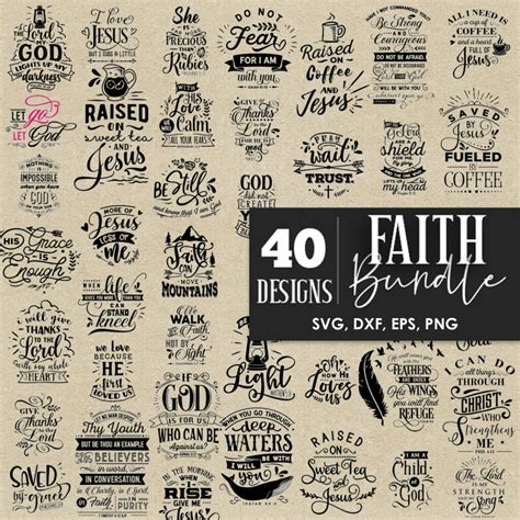 Download Faith Bundle Bundle 40 Designs Files Free PSD Mockups