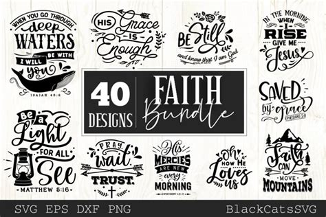Download Faith Bundle Bundle 40 Designs for Cricut Machine