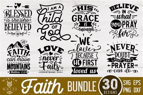 Download Faith Bundle DXF Files