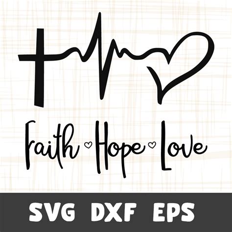 Download Faith Hope Love SVG File - SVG Design Commercial Use Free PSD Mockups