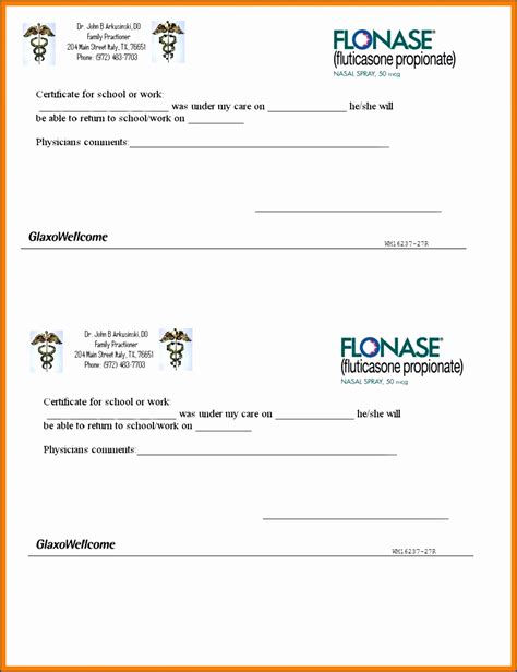 Fake Dentist Note Template Business
