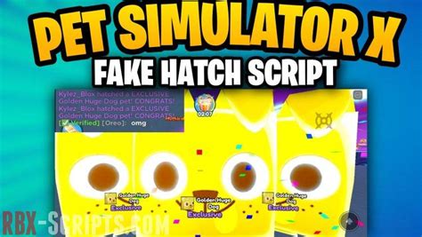 Pet simulator x script fake hatch