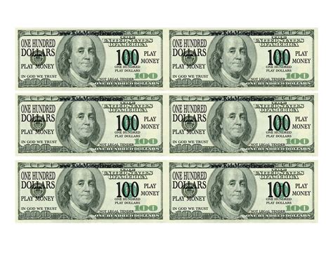 Fake Money Printable 100