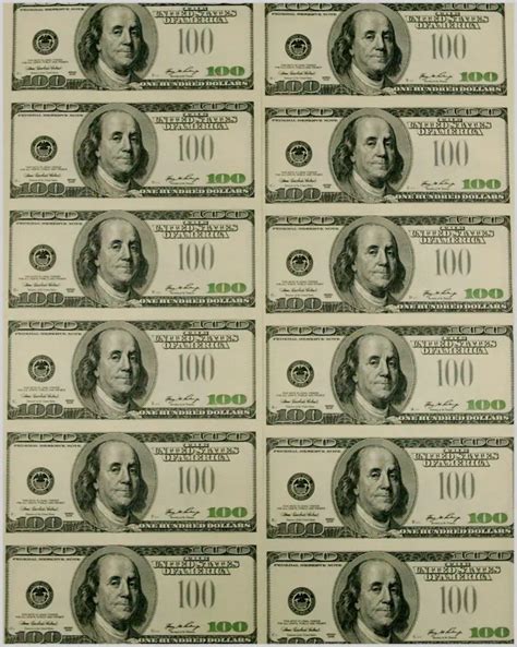 Fake Money Printable 100