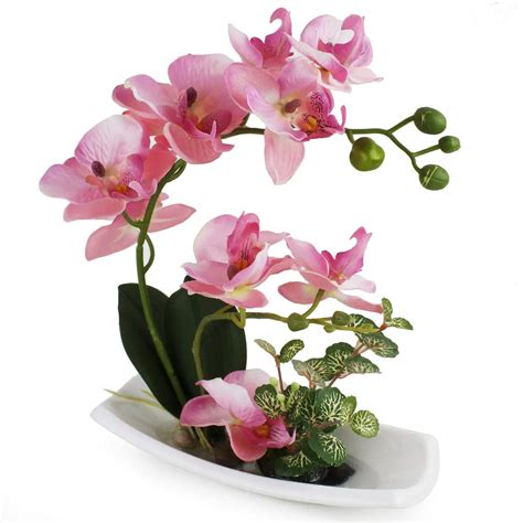 Fake Orchid Flower Arrangements