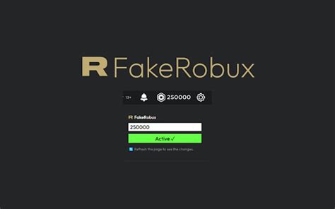 Fake Robux Extension