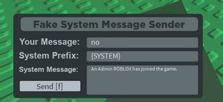 Fake System Message Sender Hack Script ROBLOX - Pastebin.com