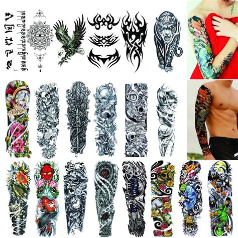 Dazone Fake Temporary Tattoo Sleeves for Men and Women