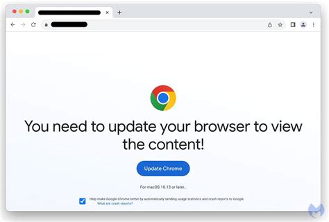 Fake browser updates