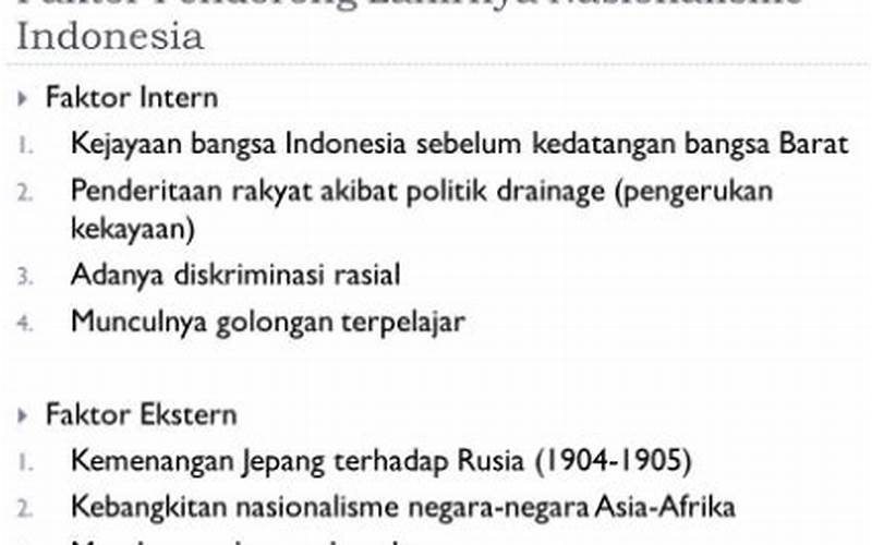 Faktor Penyebab Penurunan Gerakan Nasionalisme Indonesia