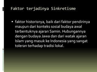 Faktor Sinkretisme