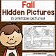 Fall Hidden Picture Printable